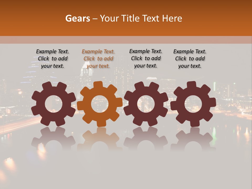 Cityscape Metropolis Lifestyle PowerPoint Template