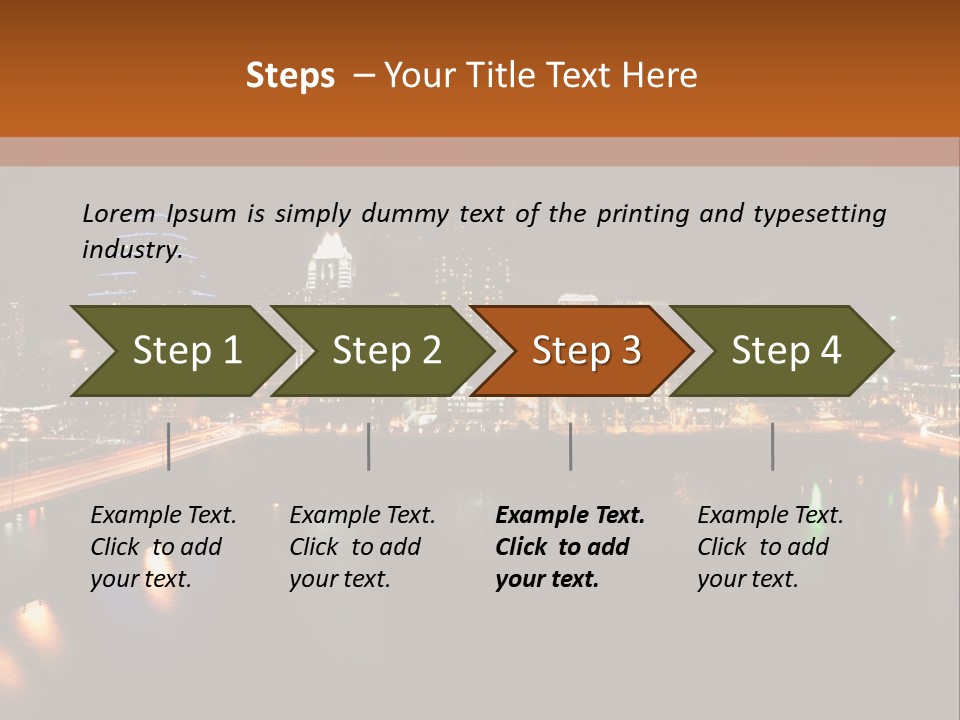 Cityscape Metropolis Lifestyle PowerPoint Template