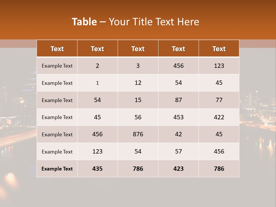 Cityscape Metropolis Lifestyle PowerPoint Template