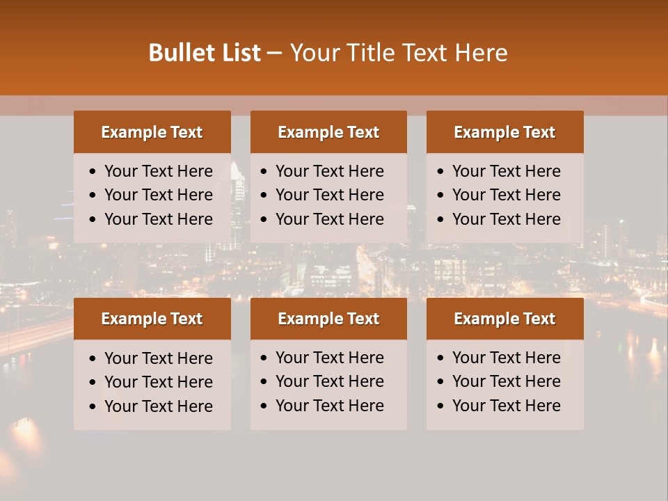 Cityscape Metropolis Lifestyle PowerPoint Template