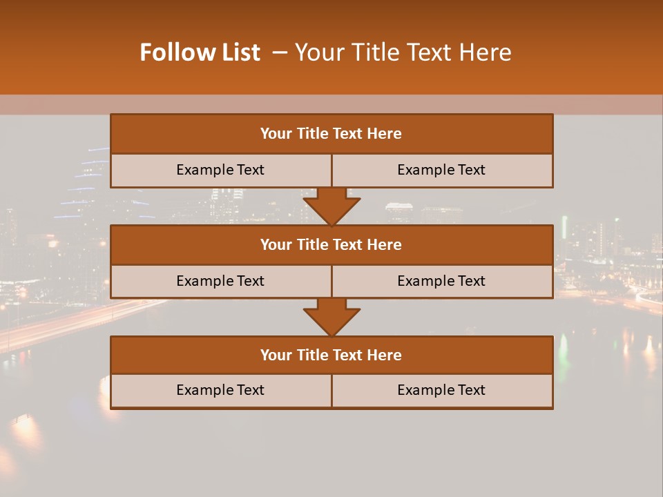 Cityscape Metropolis Lifestyle PowerPoint Template