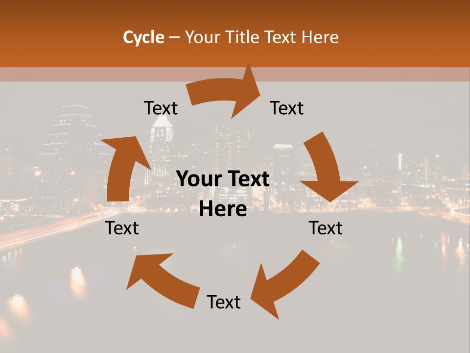 Cityscape Metropolis Lifestyle PowerPoint Template