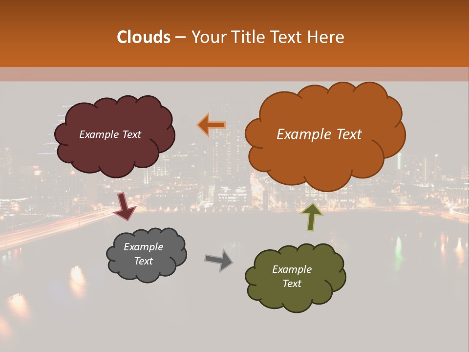 Cityscape Metropolis Lifestyle PowerPoint Template