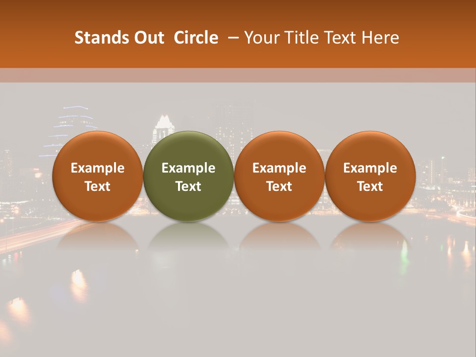 Cityscape Metropolis Lifestyle PowerPoint Template