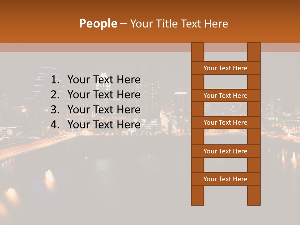 Cityscape Metropolis Lifestyle PowerPoint Template