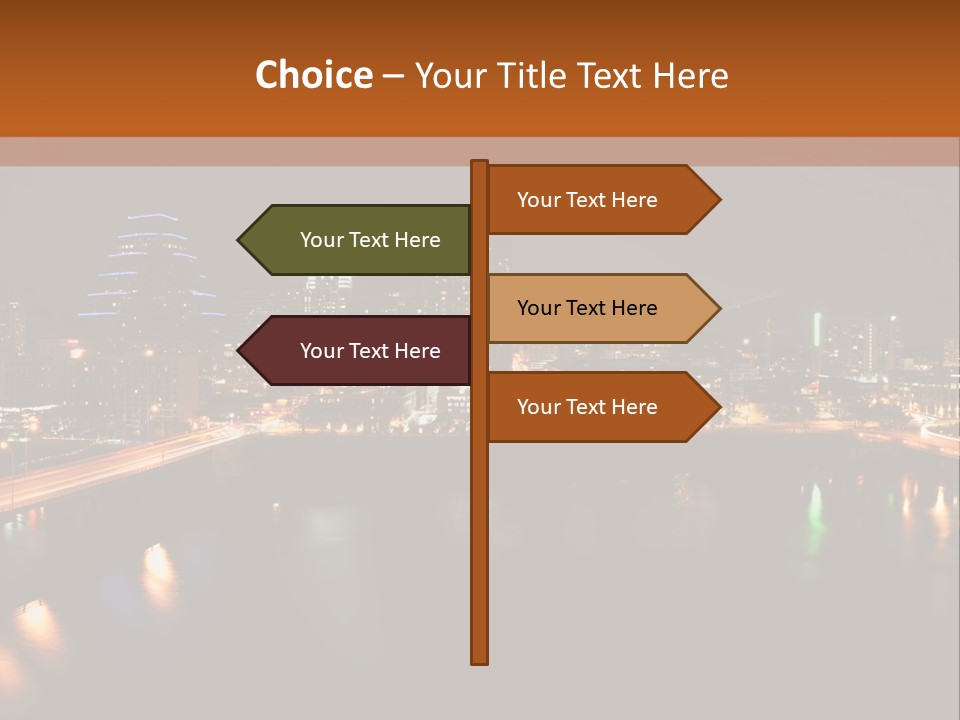 Cityscape Metropolis Lifestyle PowerPoint Template