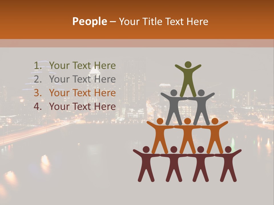 Cityscape Metropolis Lifestyle PowerPoint Template