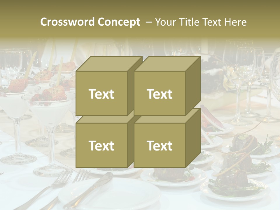 A Table Topped With Plates Of Food And Wine Glasses PowerPoint Template