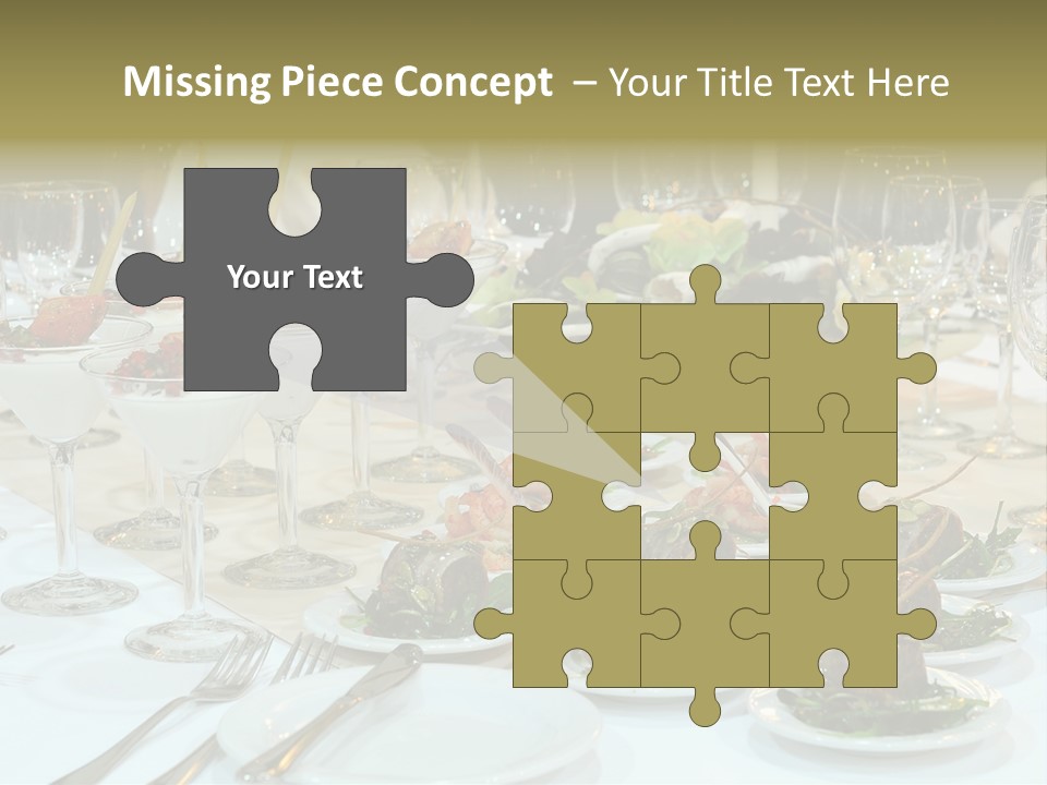 A Table Topped With Plates Of Food And Wine Glasses PowerPoint Template