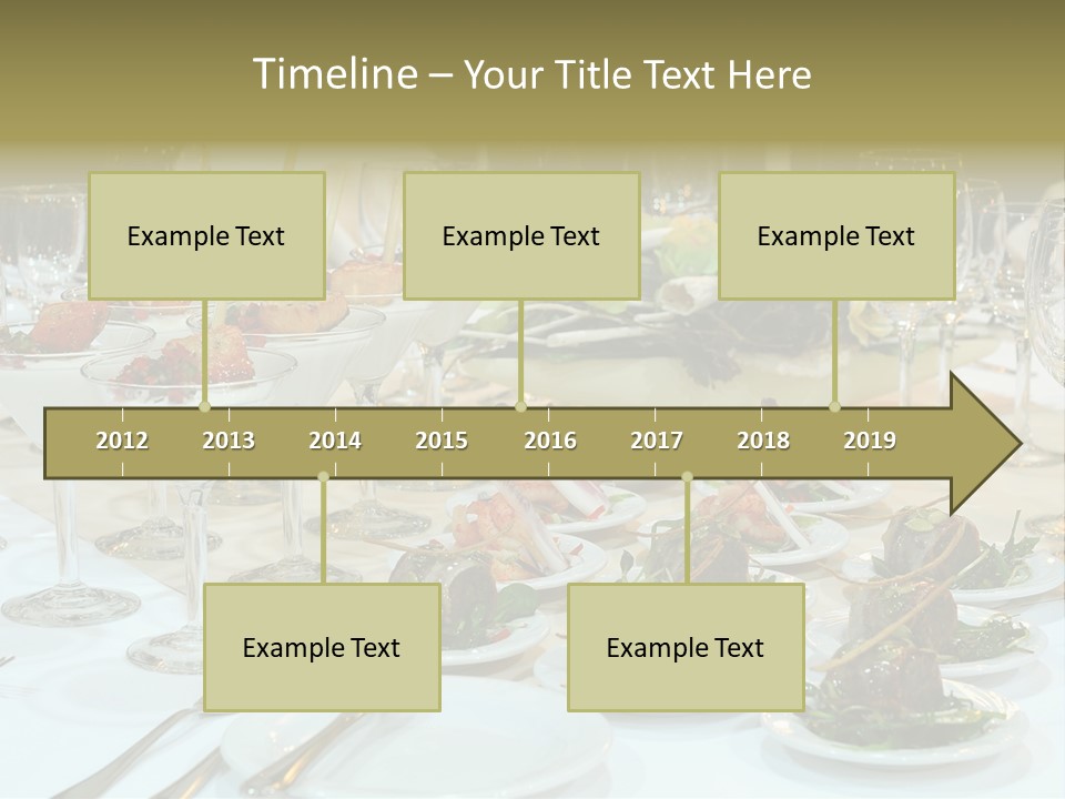 A Table Topped With Plates Of Food And Wine Glasses PowerPoint Template