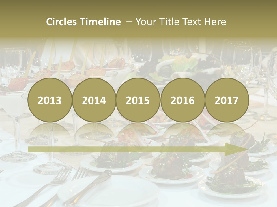 A Table Topped With Plates Of Food And Wine Glasses PowerPoint Template
