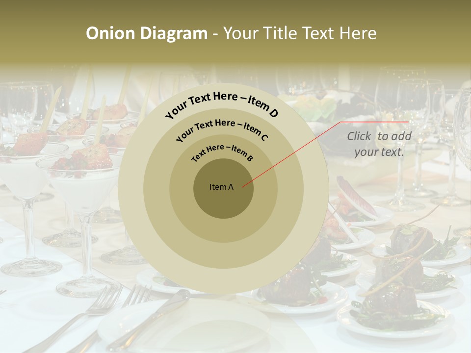 A Table Topped With Plates Of Food And Wine Glasses PowerPoint Template