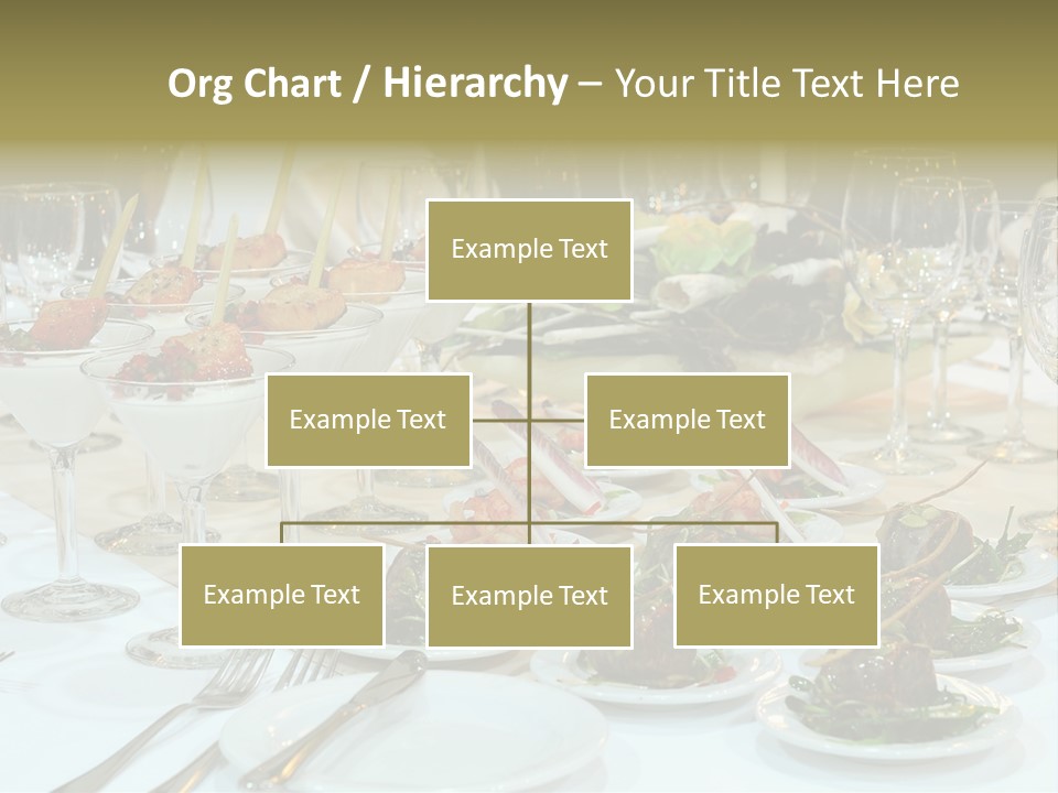 A Table Topped With Plates Of Food And Wine Glasses PowerPoint Template