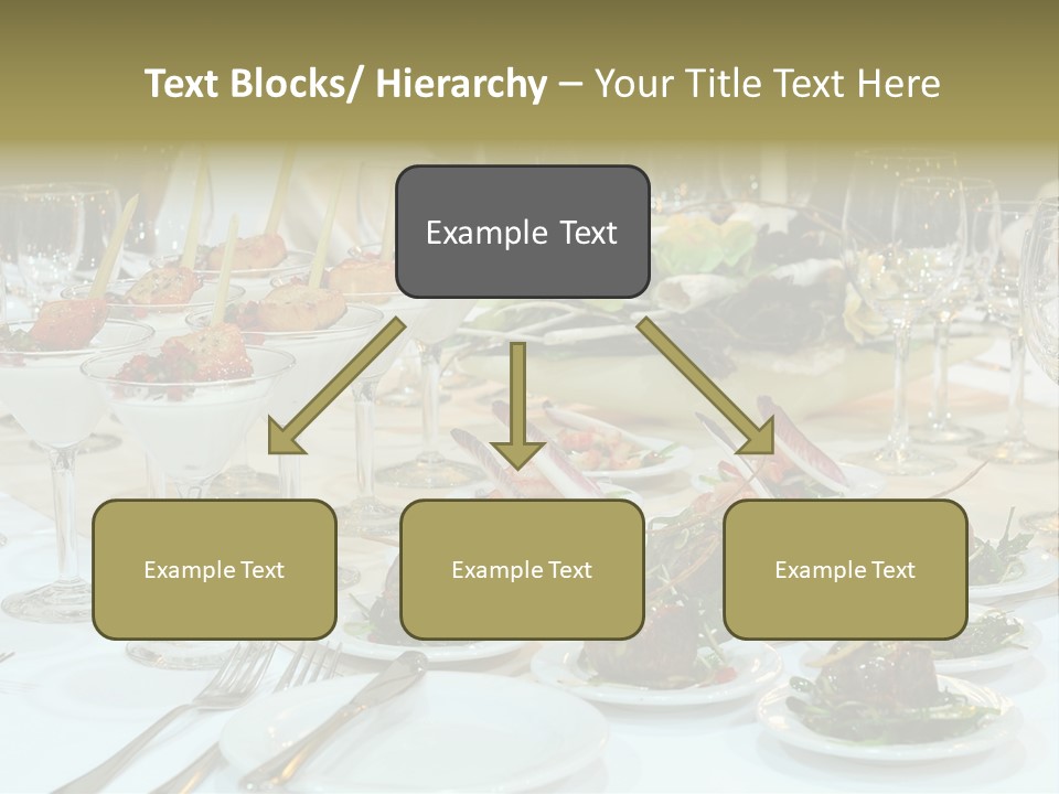 A Table Topped With Plates Of Food And Wine Glasses PowerPoint Template
