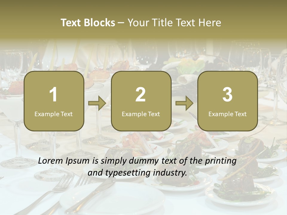 A Table Topped With Plates Of Food And Wine Glasses PowerPoint Template