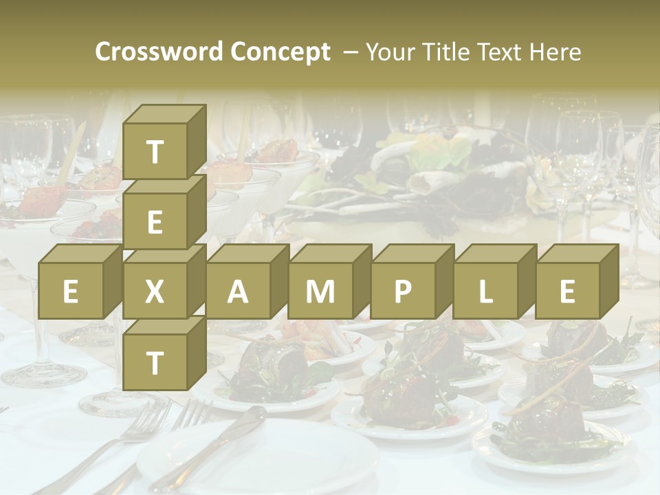 A Table Topped With Plates Of Food And Wine Glasses PowerPoint Template