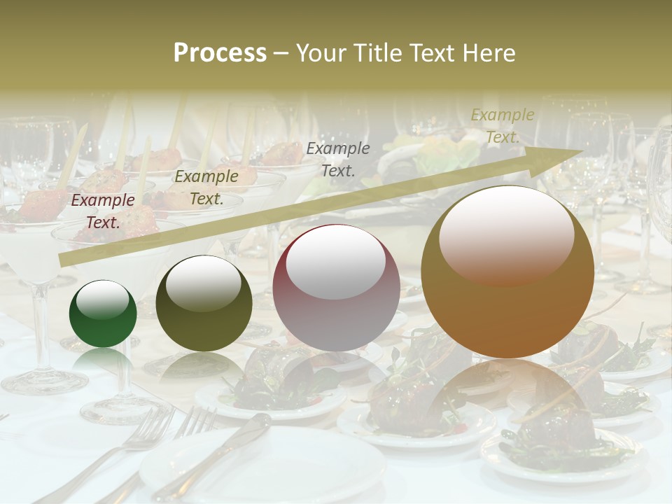 A Table Topped With Plates Of Food And Wine Glasses PowerPoint Template
