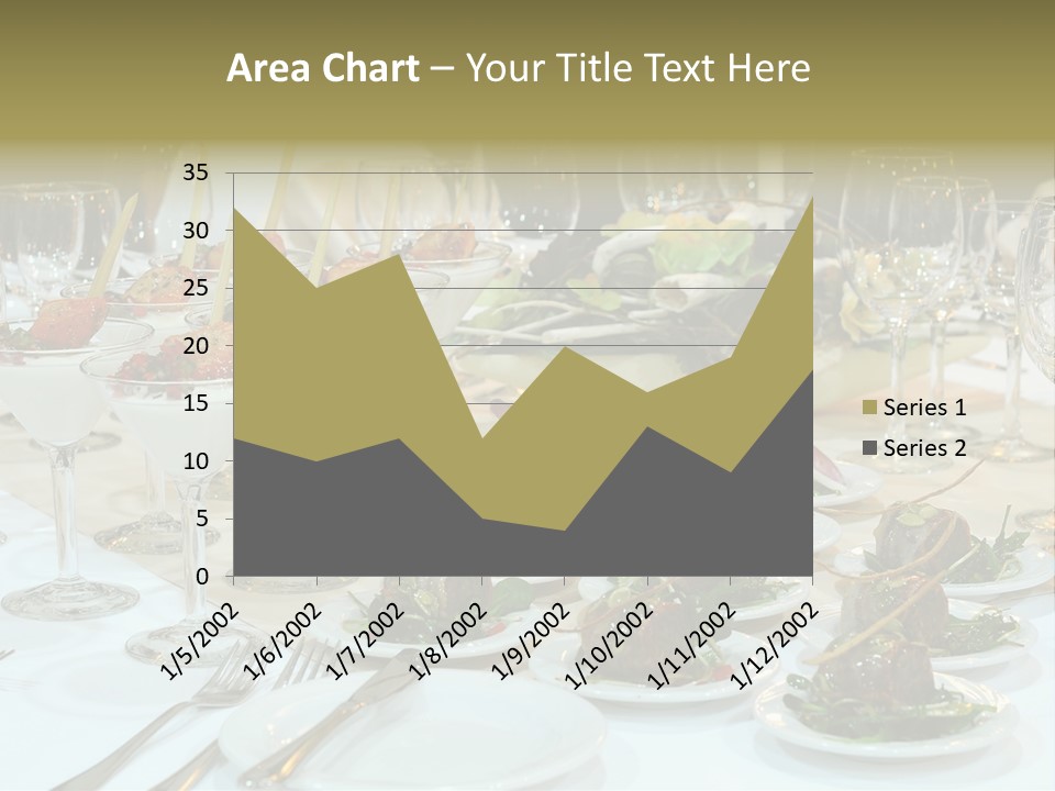 A Table Topped With Plates Of Food And Wine Glasses PowerPoint Template