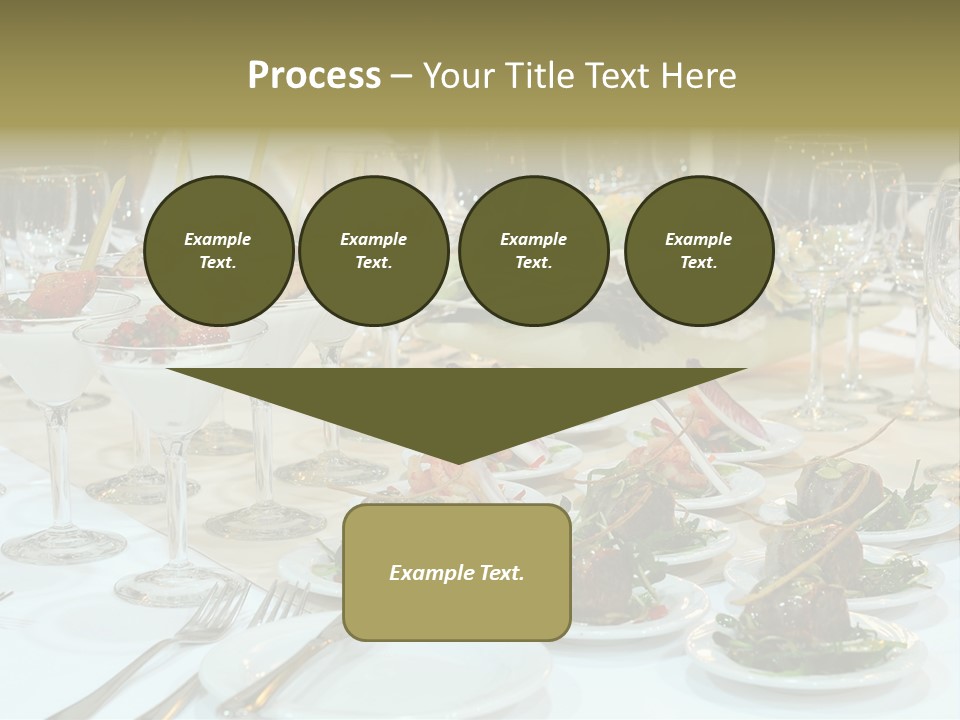 A Table Topped With Plates Of Food And Wine Glasses PowerPoint Template