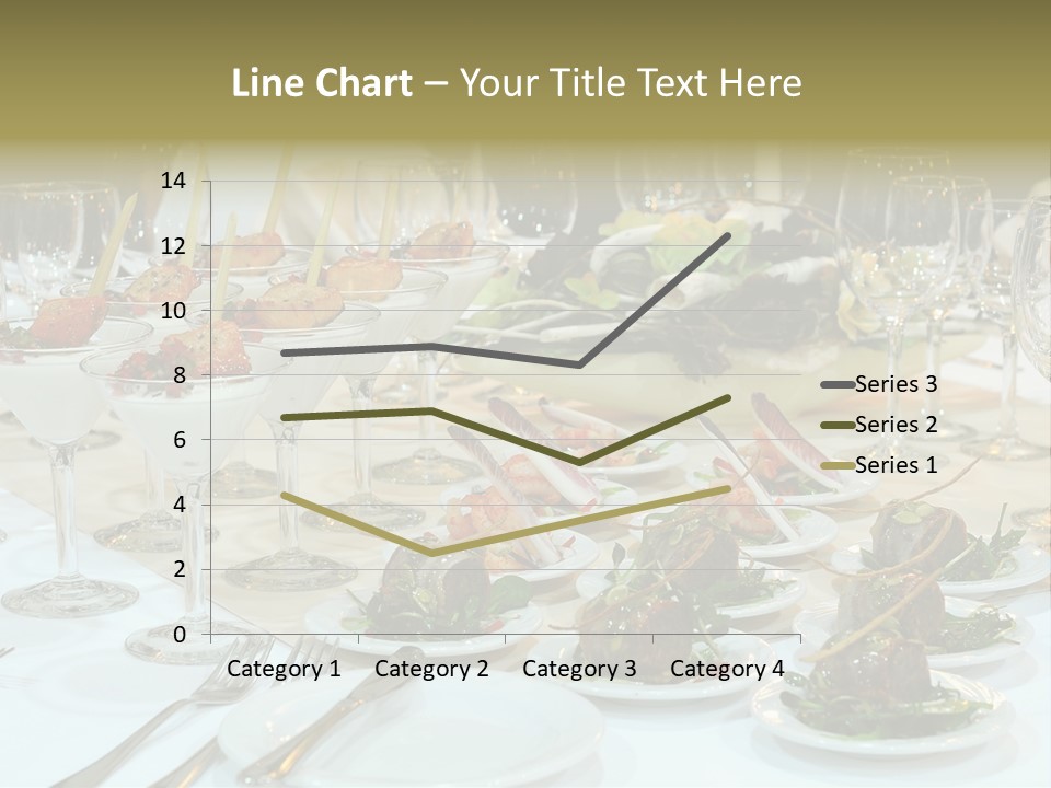 A Table Topped With Plates Of Food And Wine Glasses PowerPoint Template