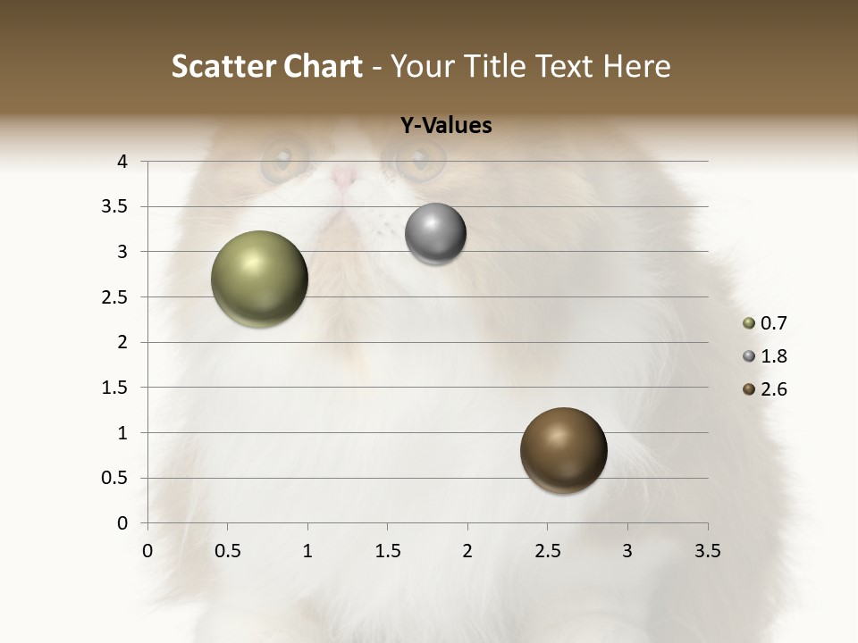 A Brown And White Cat Sitting On Top Of A Table PowerPoint Template