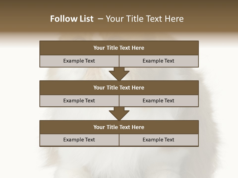 A Brown And White Cat Sitting On Top Of A Table PowerPoint Template