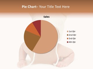 A Baby Wearing A White Knitted Hat PowerPoint Template