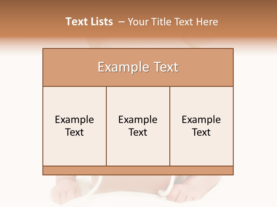 A Baby Wearing A White Knitted Hat PowerPoint Template