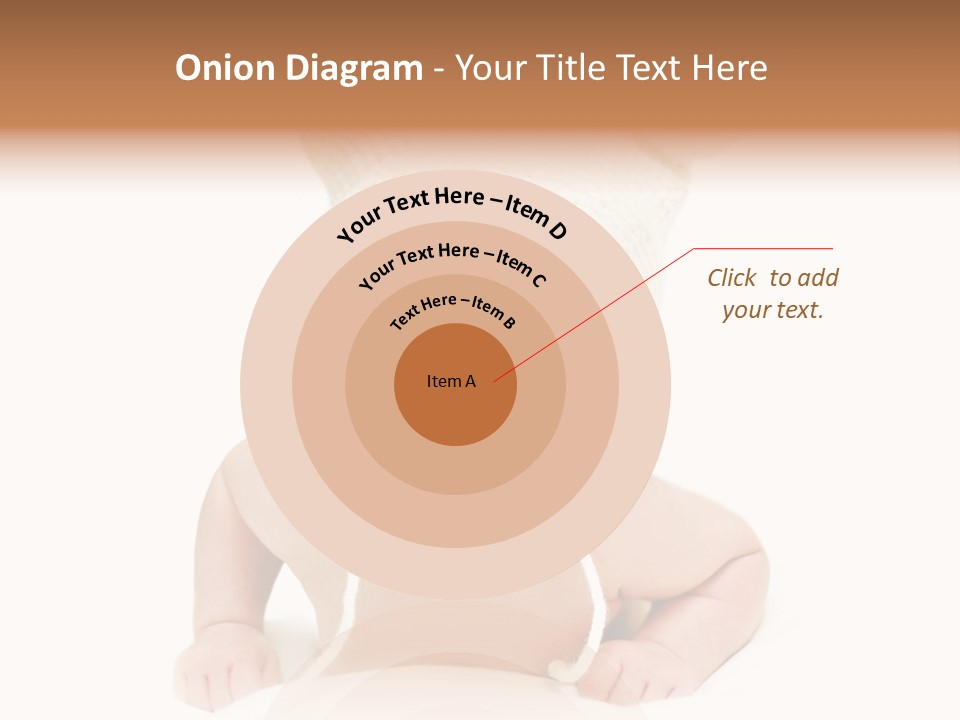 A Baby Wearing A White Knitted Hat PowerPoint Template