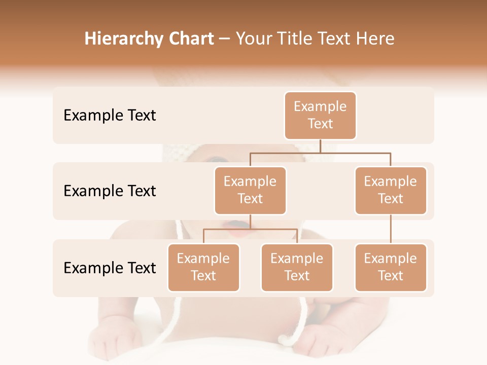 A Baby Wearing A White Knitted Hat PowerPoint Template