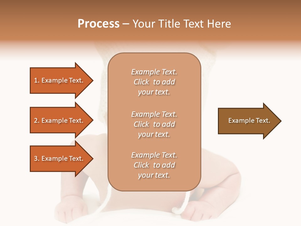 A Baby Wearing A White Knitted Hat PowerPoint Template