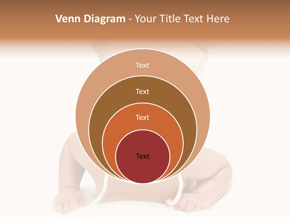 A Baby Wearing A White Knitted Hat PowerPoint Template