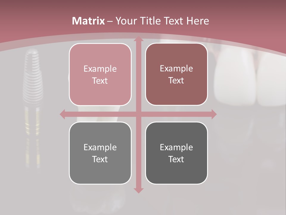 Orthodontic Pink Distraction PowerPoint Template