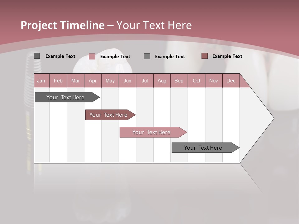 Orthodontic Pink Distraction PowerPoint Template