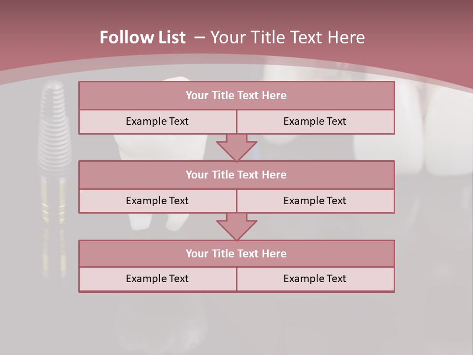 Orthodontic Pink Distraction PowerPoint Template