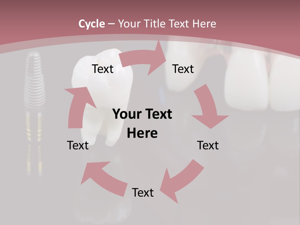 Orthodontic Pink Distraction PowerPoint Template