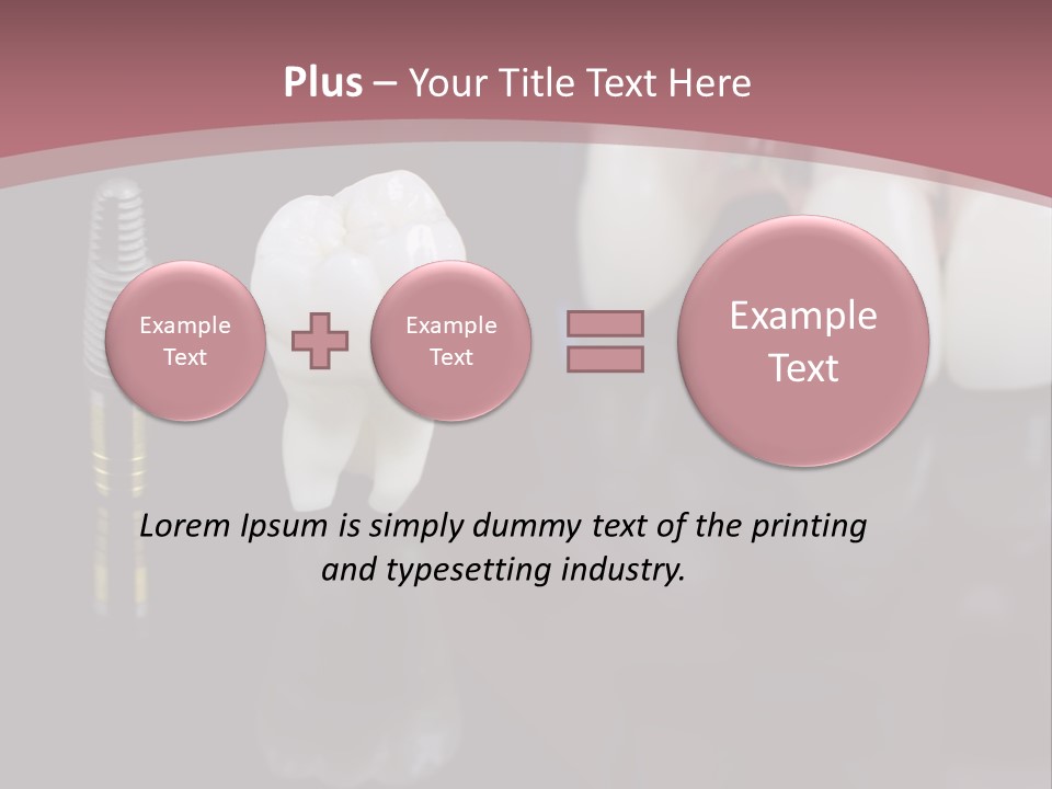 Orthodontic Pink Distraction PowerPoint Template