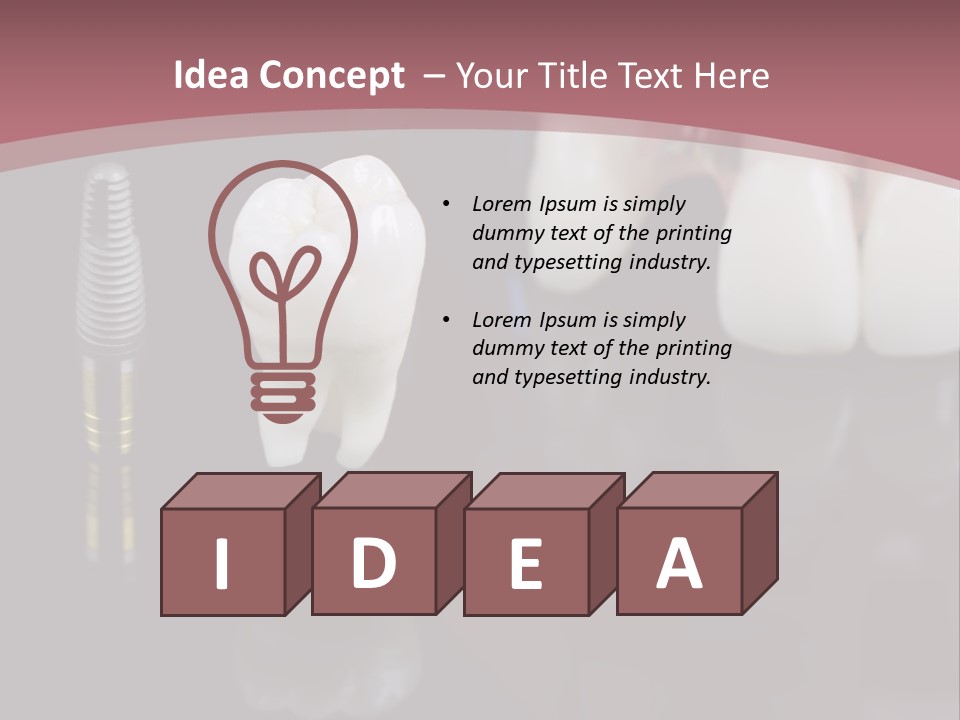 Orthodontic Pink Distraction PowerPoint Template