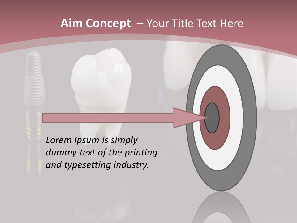Orthodontic Pink Distraction PowerPoint Template