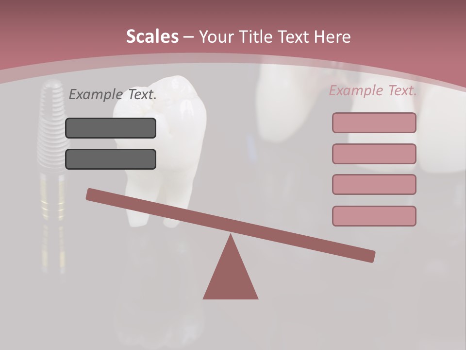 Orthodontic Pink Distraction PowerPoint Template