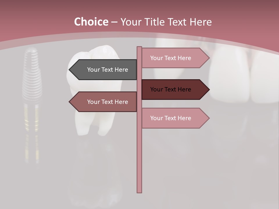 Orthodontic Pink Distraction PowerPoint Template