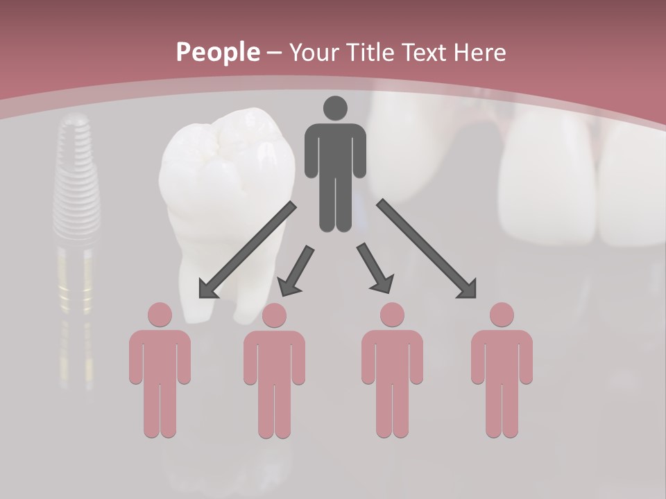 Orthodontic Pink Distraction PowerPoint Template