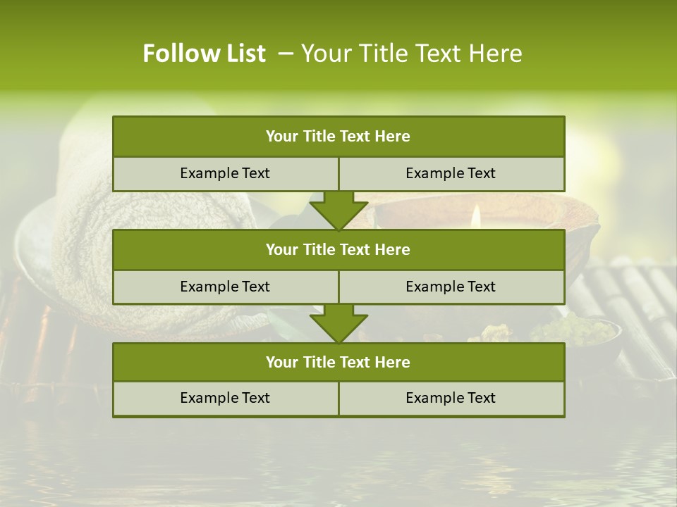 Bamboo Reflection Sunny PowerPoint Template