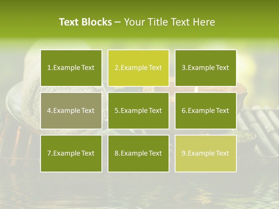 Bamboo Reflection Sunny PowerPoint Template