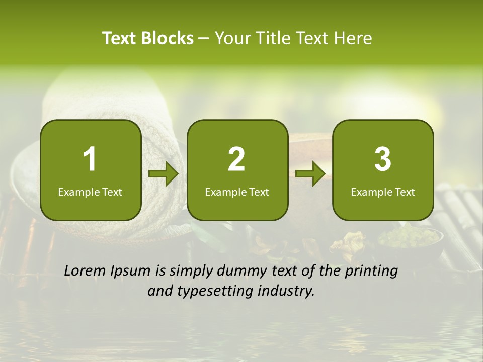 Bamboo Reflection Sunny PowerPoint Template