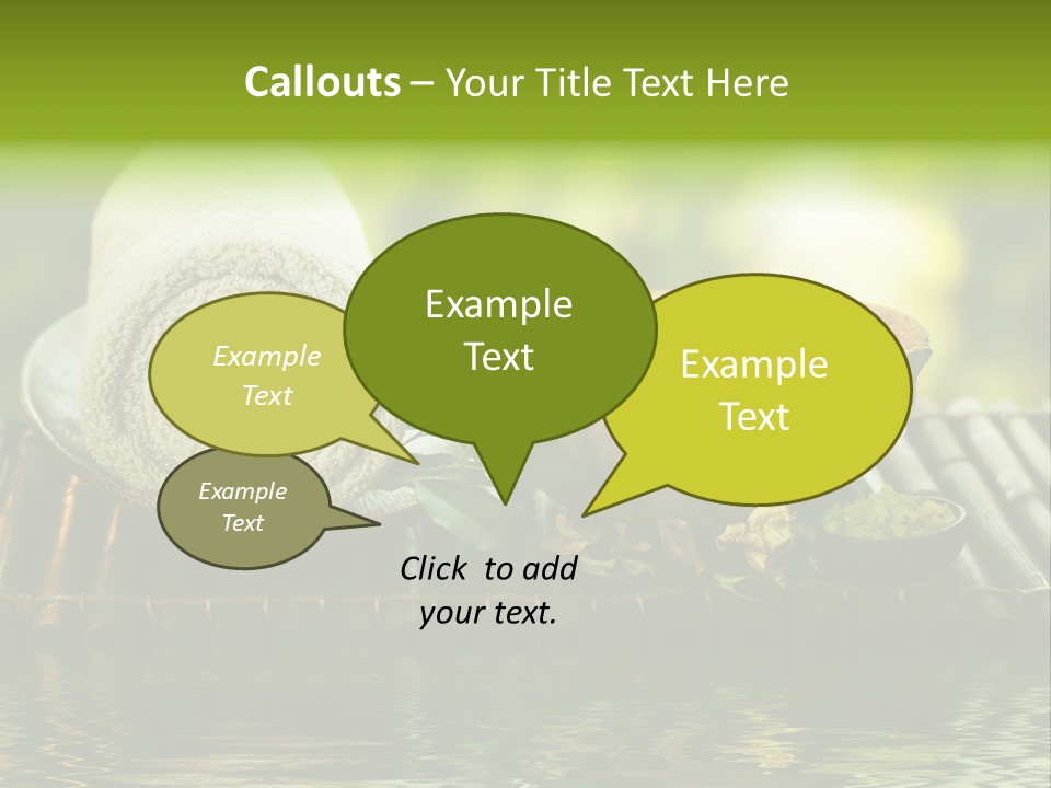 Bamboo Reflection Sunny PowerPoint Template