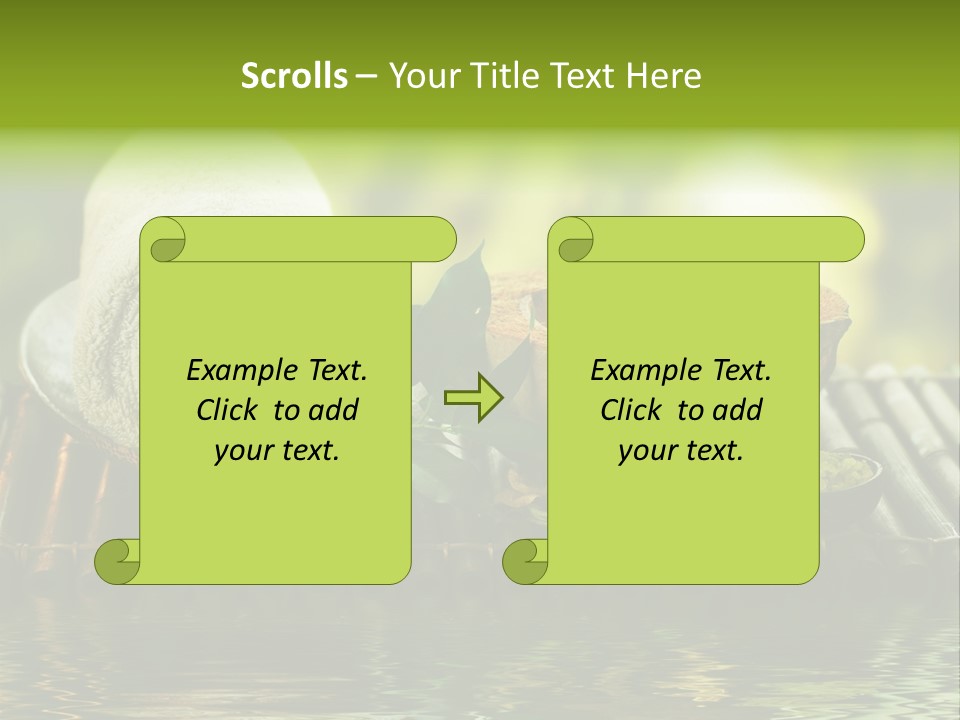 Bamboo Reflection Sunny PowerPoint Template