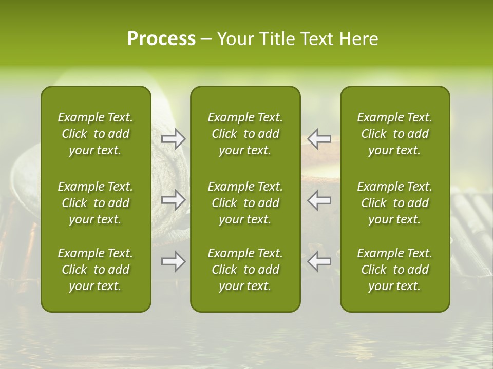 Bamboo Reflection Sunny PowerPoint Template