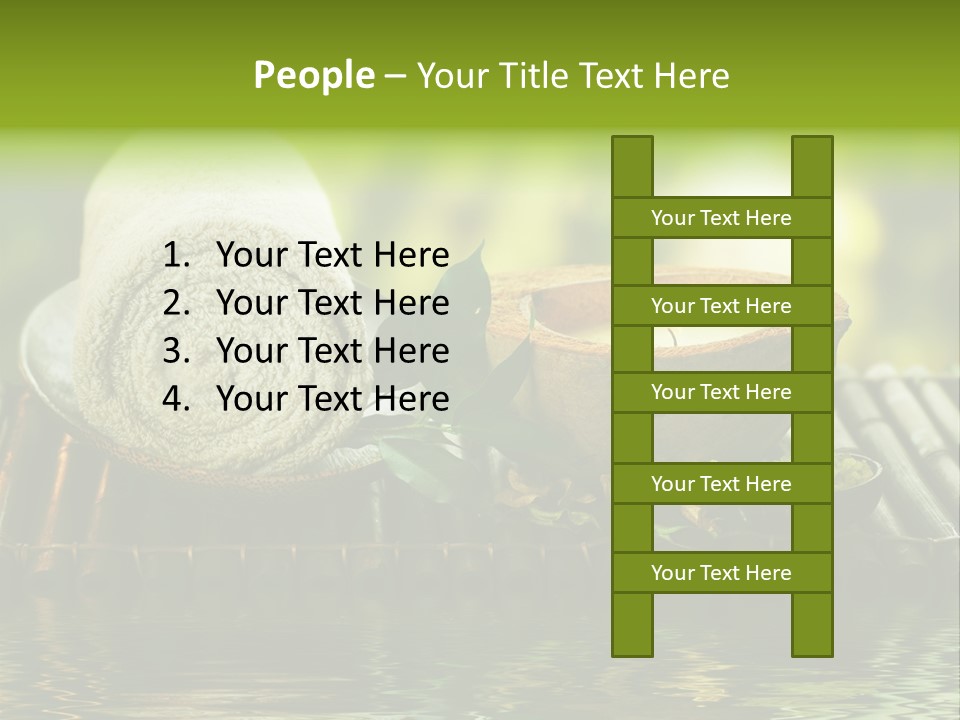 Bamboo Reflection Sunny PowerPoint Template