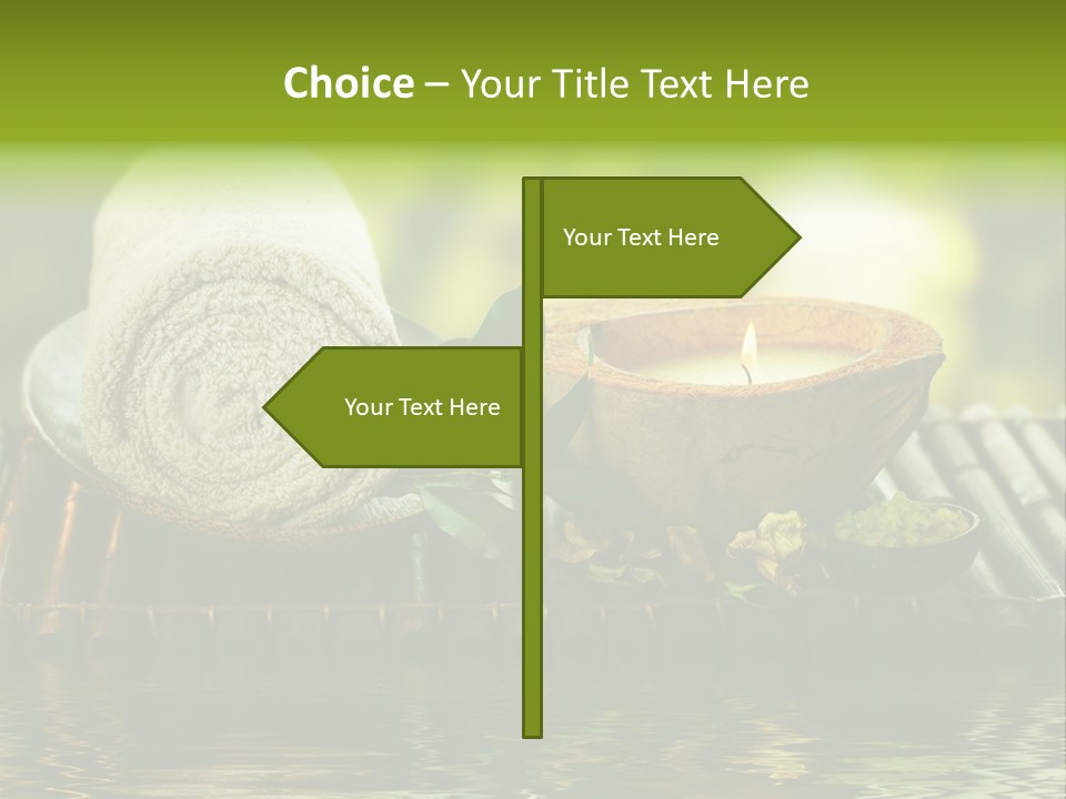 Bamboo Reflection Sunny PowerPoint Template